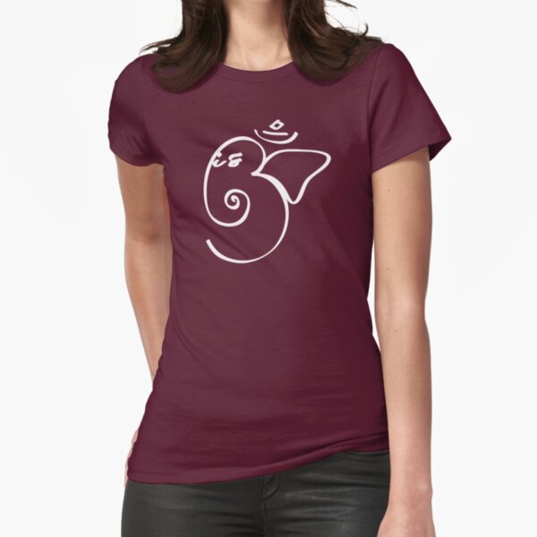 Ganesh Om Yoga T-shirt Fitted T-Shirt