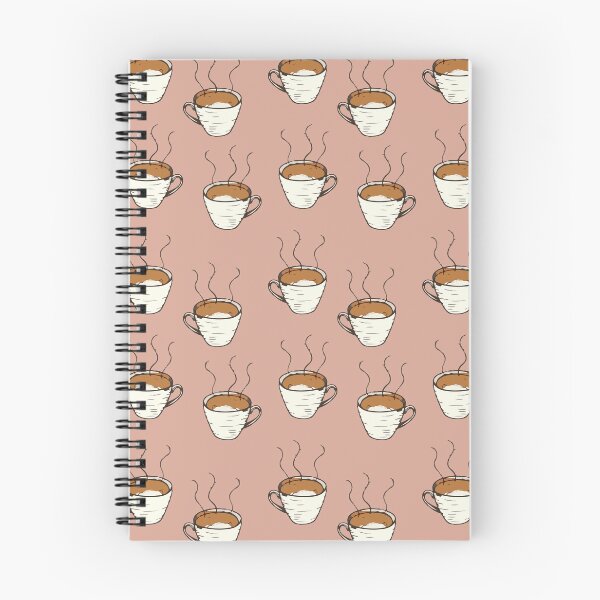 Item preview, Coffee Cup seamless pattern light brown background designed and sold by Clothingspot.