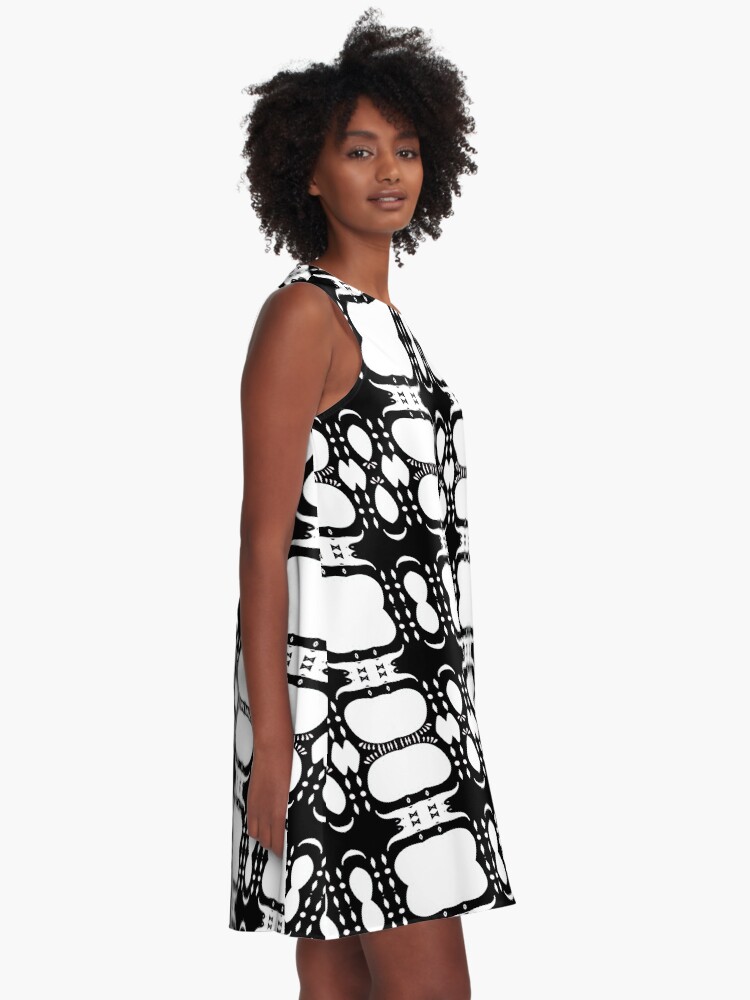 Thumbnail 2 of 4, A-Line Dress, Modèle BW designed and sold by kinkatstyle.