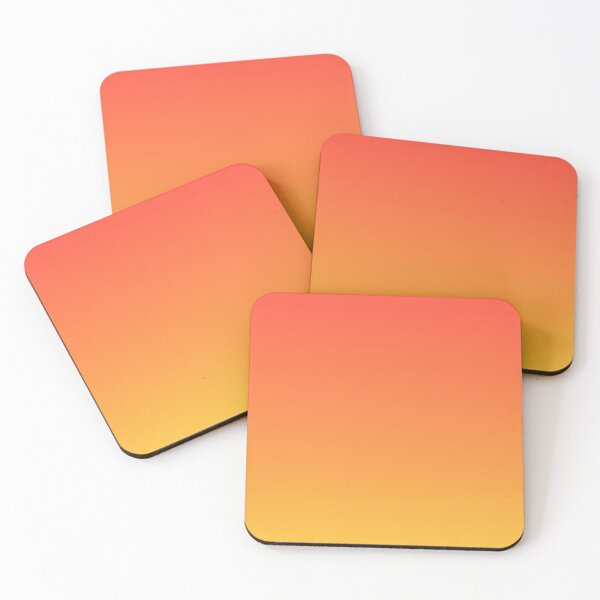 Item preview, preppy modern trendy abstract Yellow Orange Ombre designed and sold by LEILA ART SPACE.