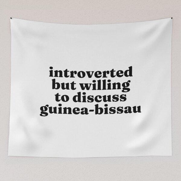 Item preview, Introverted But Willing To Discuss Guinea-Bissau - Guinea-Bissauan designed and sold by MountainD.