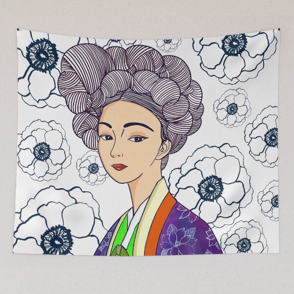 Item preview, Woman in style-Hanbok with Gachae II designed and sold by Danggi and Friends.