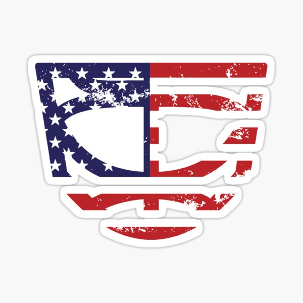 Goalie Mask Cage - USA Sticker
