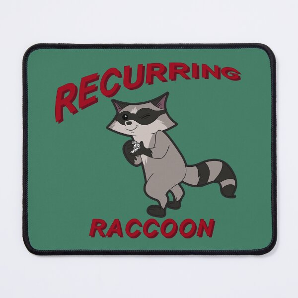 Item preview, Recurring Raccoon  designed and sold by robotghost.