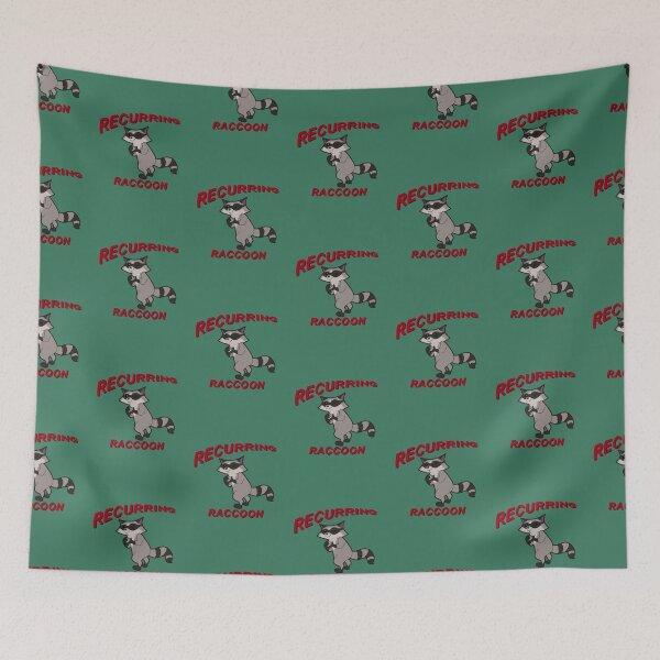 Item preview, Recurring Raccoon  designed and sold by robotghost.