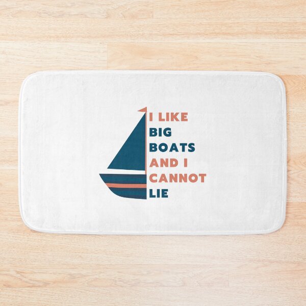 Item preview, I Like Big Boats And I Cannot Lie - Blue And Pink Boat designed and sold by bsrishika.