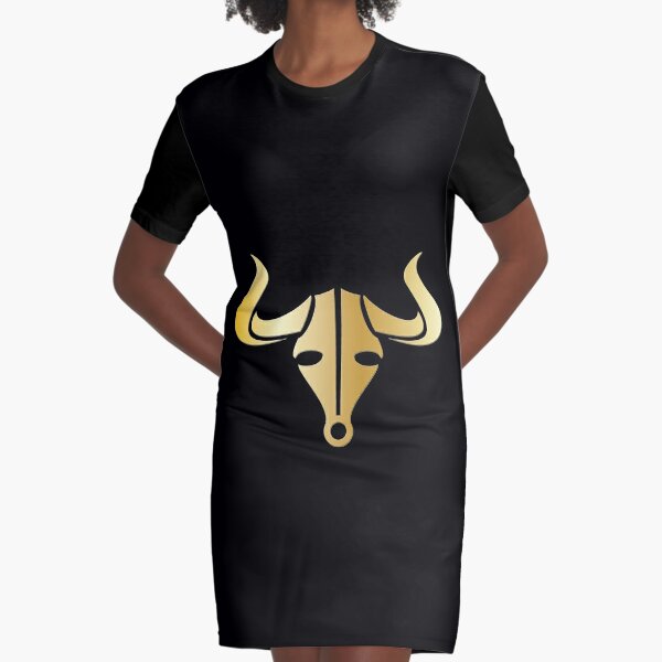 bull Graphic T-Shirt Dress