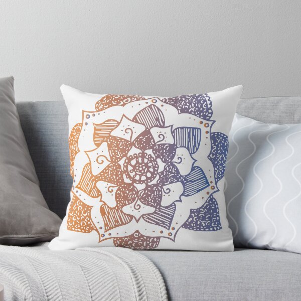 Item preview, Orange/Blue Gradient Mandala designed and sold by clairefromke.