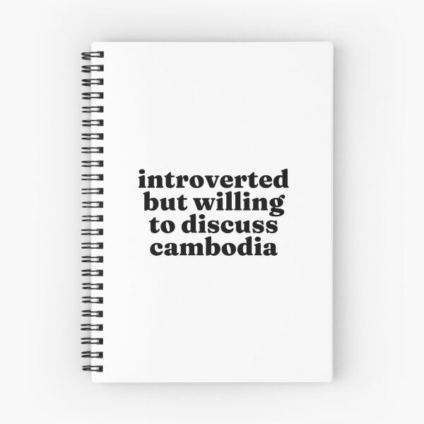 Item preview, Introverted But Willing To Discuss Cambodia - Cambodian designed and sold by MountainD.