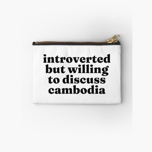 Item preview, Introverted But Willing To Discuss Cambodia - Cambodian designed and sold by MountainD.
