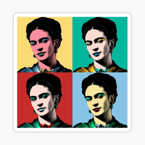 Item preview, four faces Frida Kahlo painter art for fans designed and sold by BucurApostol.