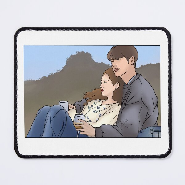 Item preview, Our blues kdrama Han Jimin aka Lee Youngok and Kim Woobin aka Park Jeongjoon designed and sold by saranghart.
