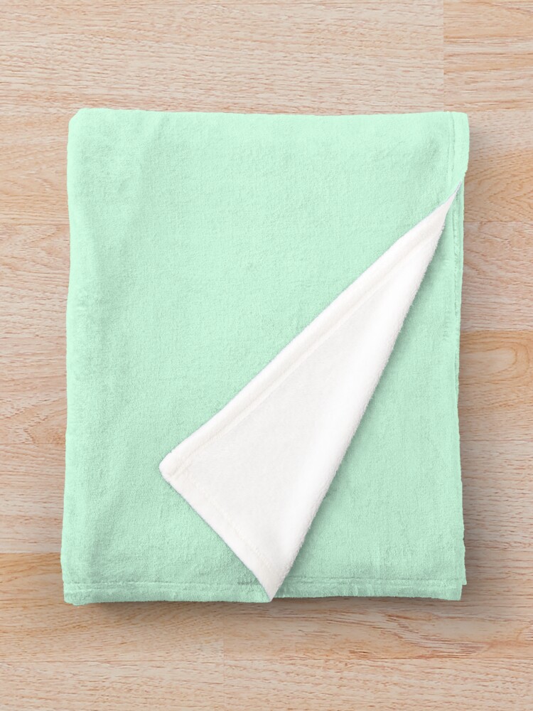 "Summer Mint Green Solid Color" Throw Blanket for Sale by podartist