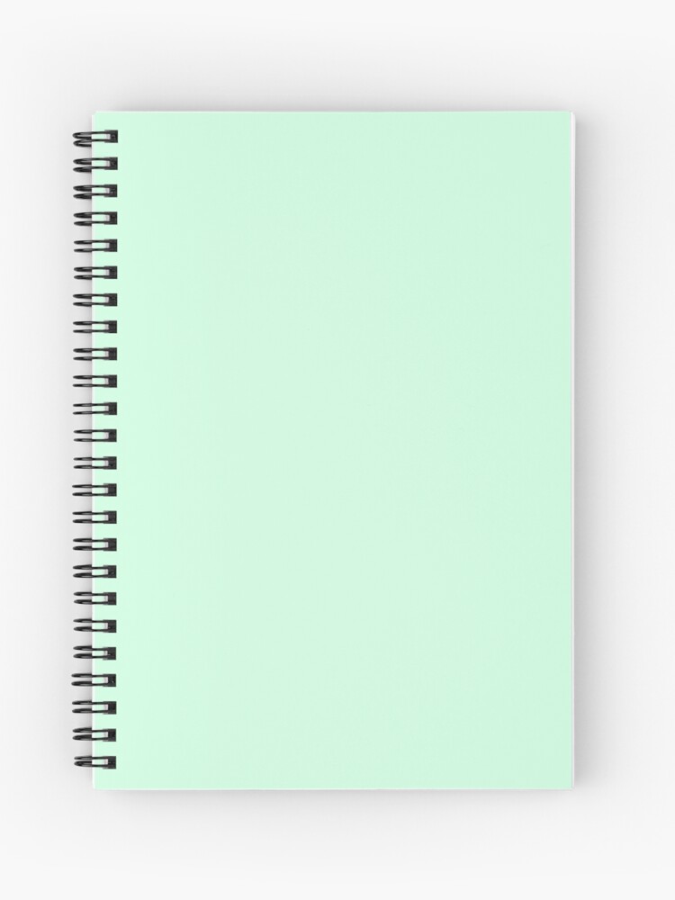 Cuaderno De Espiral Color Verde Menta Verde Verano De Podartist