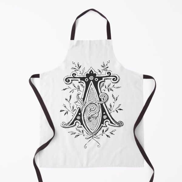 Item preview, Antique Letter A Monogram [dark] designed and sold by silver6press.