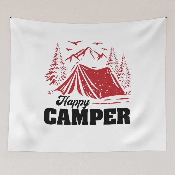 Item preview, happy campers designed and sold by Gabi Siebenhühner.