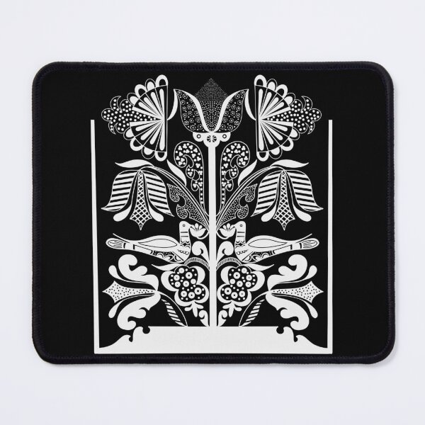 Item preview, Lovely doves Scandinavian folk art designed and sold by Print N Stuff by Cristina Stancu.