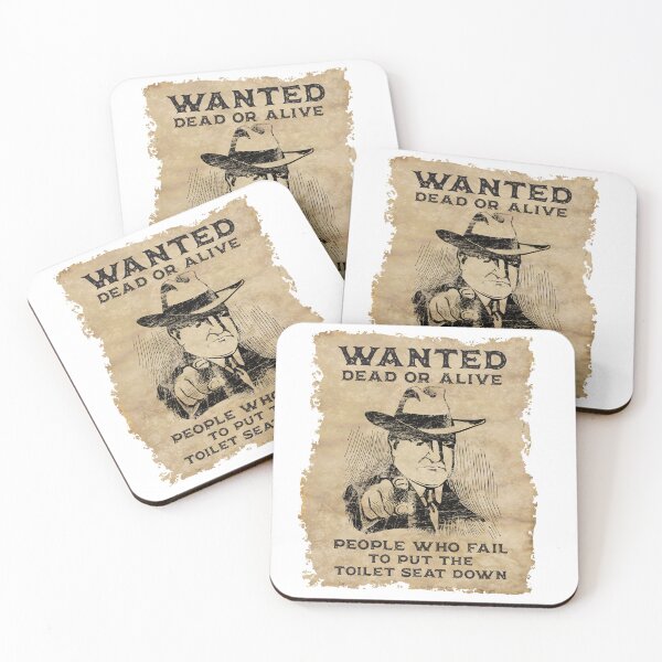 Item preview, Toilet Humor - Wanted Dead or Alive - People who fail to put the toilet seat down designed and sold by Rhu Creations.
