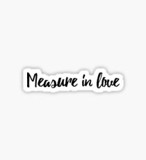 In Liebe messen Sticker