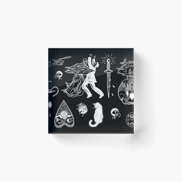 Item preview, Flash sheet (white on black) designed and sold by Ruth Skrytek.