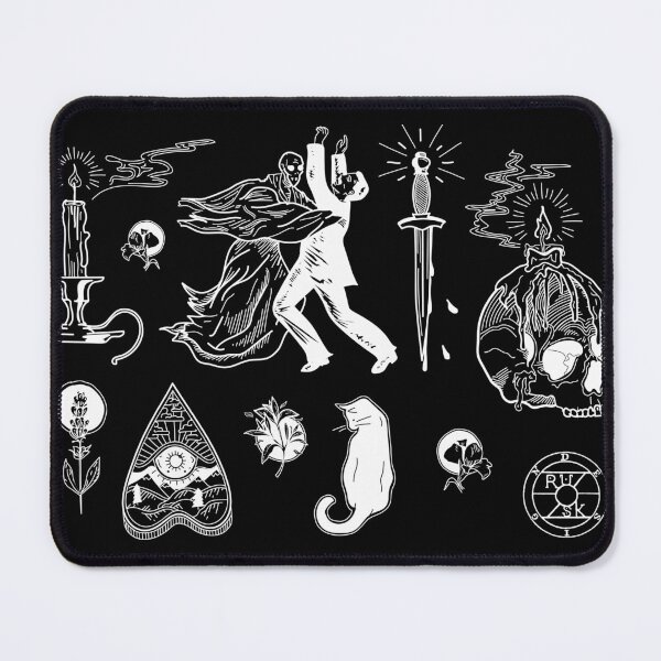 Item preview, Flash sheet (white on black) designed and sold by Ruth Skrytek.