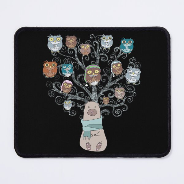 Item preview, Funny Owl & Bear Lovers Cute Vintage Owls & Coffee Gift designed and sold by r-silver.