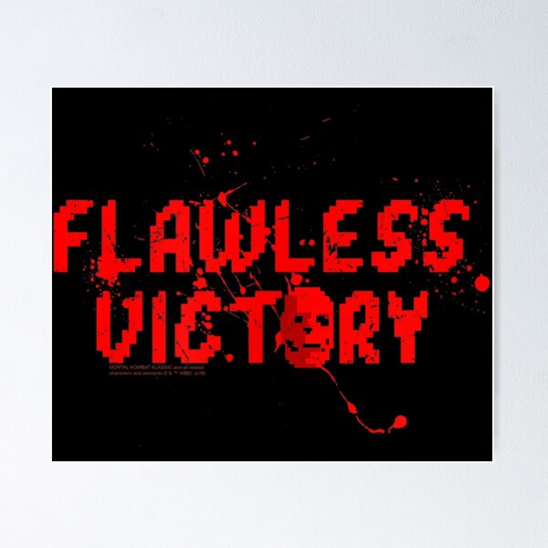 Mortal Kombat Klassic gaming flawless victory photo upload birthday card