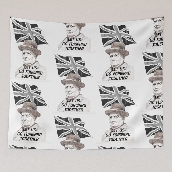Item preview, Churchill: Let Us Go Forward Together designed and sold by gphudson.