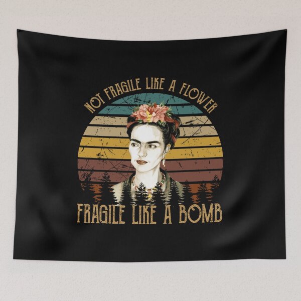Item preview, Vintage Fragile Like A Flower Frida Kahlo Women designed and sold by BucurApostol.