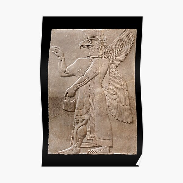 Neo-Assyrian bird-headed Genie Poster