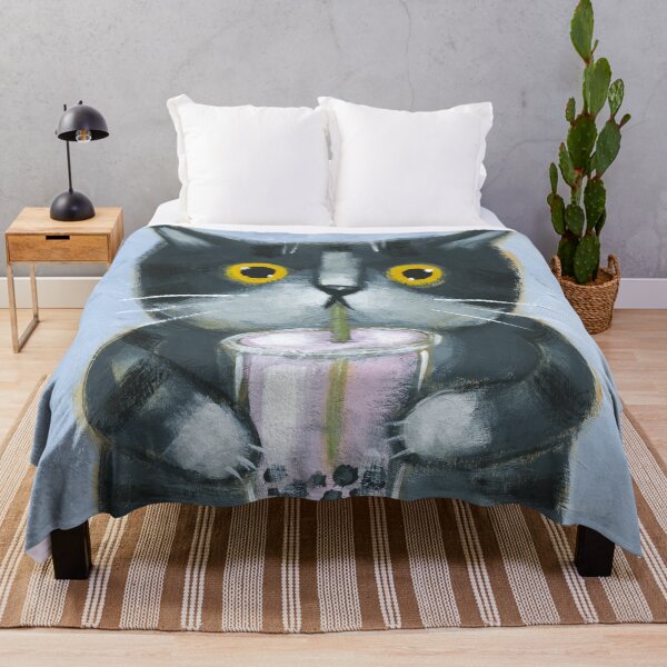 Item preview, Boba Kitty designed and sold by KilkennyCat Art.