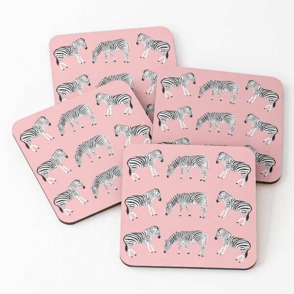 Artikelvorschau, Zebras auf Rosa entworfen und verkauft von GasconyPassion.