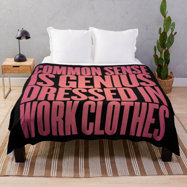 Item preview, Common sense is genius dressed in work clothes v.2 designed and sold by x1brett.