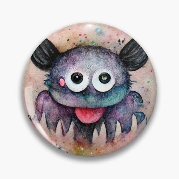 Item preview, Whimsical watercolor cute monster designed and sold by pixelista.