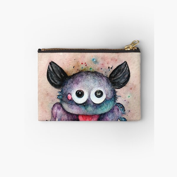 Item preview, Whimsical watercolor cute monster designed and sold by pixelista.