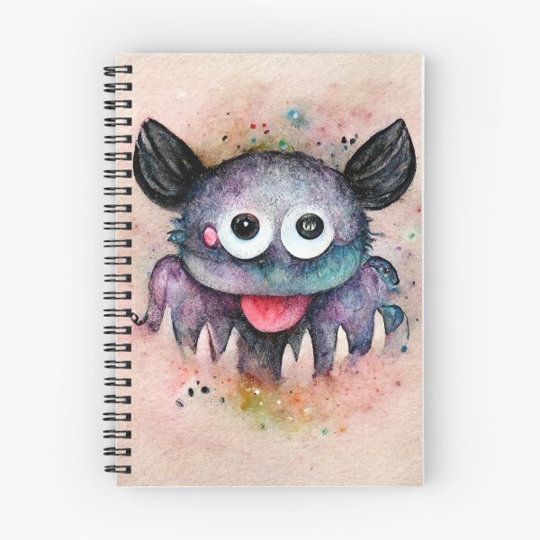 Item preview, Whimsical watercolor cute monster designed and sold by pixelista.