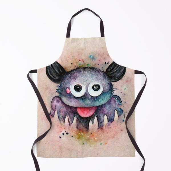 Item preview, Whimsical watercolor cute monster designed and sold by pixelista.