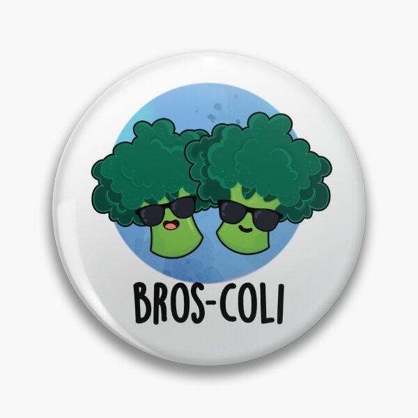 Item preview, Bros-coli Broccoli Funny Veggie Puns  designed and sold by punnybone.
