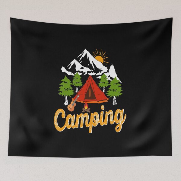 Item preview, camping designed and sold by Gabi Siebenhühner.