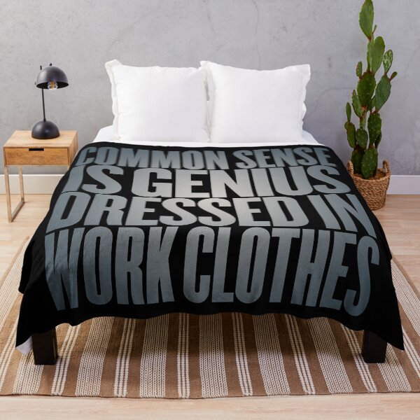 Item preview, Common sense is genius dressed in work clothes v.3 designed and sold by x1brett.