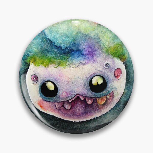 Item preview, Whimsical watercolor cute monster designed and sold by pixelista.