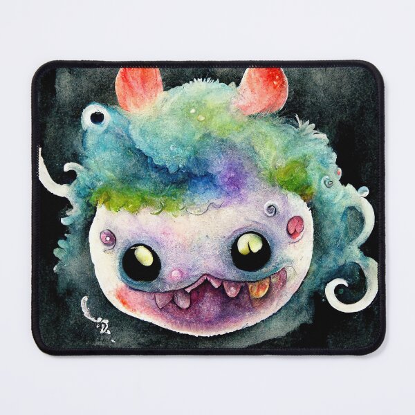 Item preview, Whimsical watercolor cute monster designed and sold by pixelista.