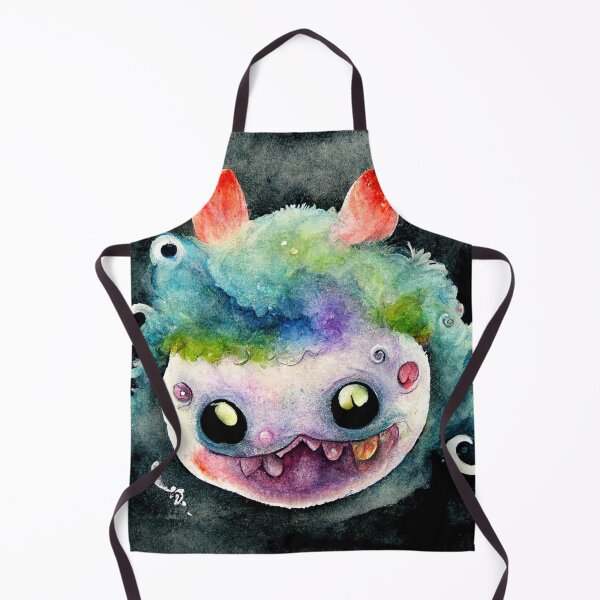 Item preview, Whimsical watercolor cute monster designed and sold by pixelista.