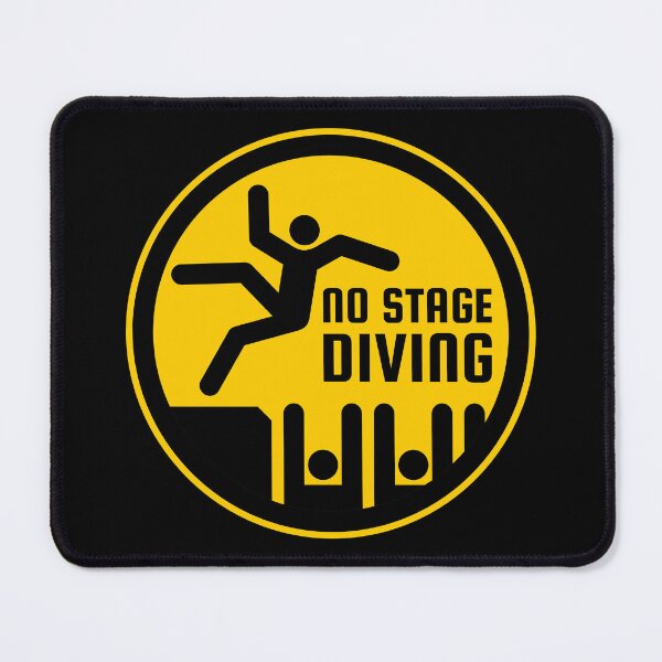 Item preview, "No Stage Diving" Emblem designed and sold by yulia-rb.
