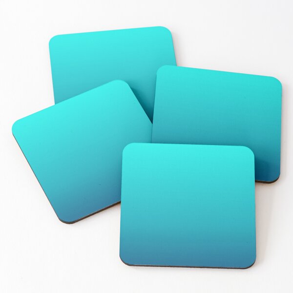 Item preview, preppy summer beach teal blue turquoise ombre  designed and sold by LEILA ART SPACE.