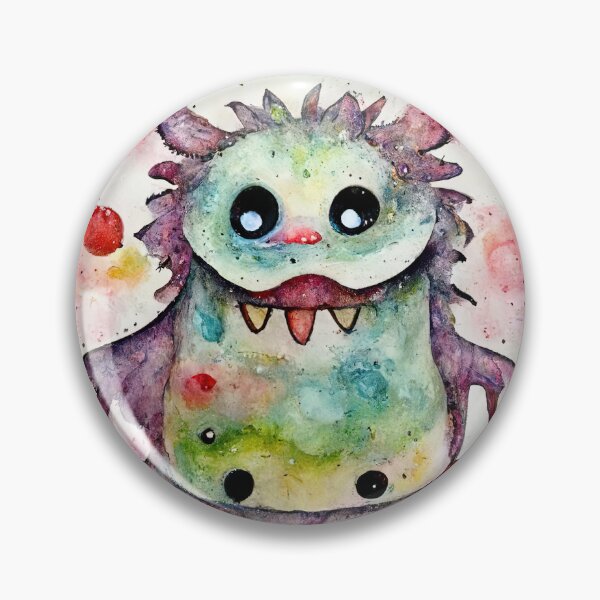 Item preview, Whimsical watercolor cute monster designed and sold by pixelista.