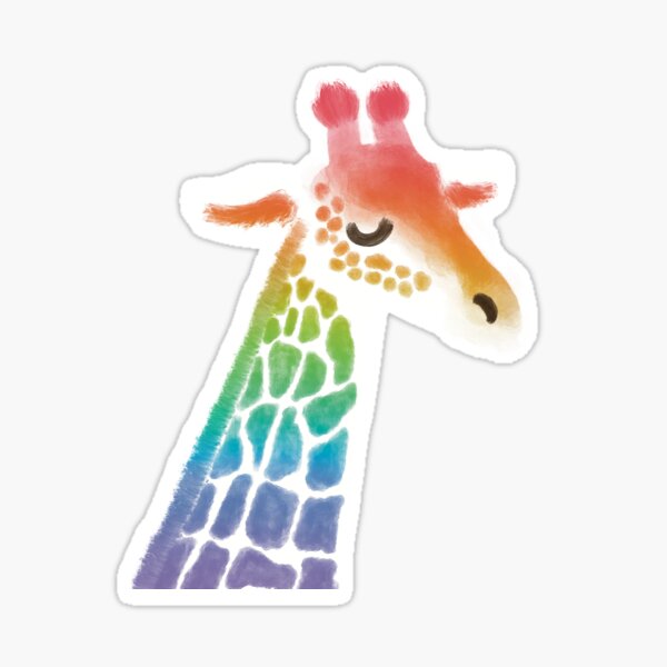 Item preview, Cute Rainbow Watercolor Giraffe designed and sold by becmitchell.