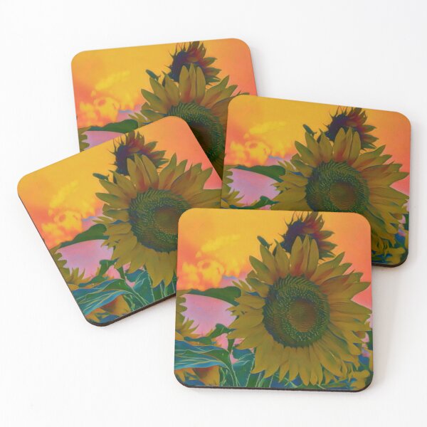 Item preview, Sunflower and sunset behind designed and sold by Nemanja98R.