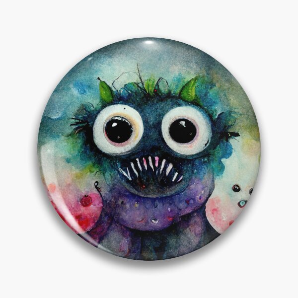 Item preview, Whimsical watercolor cute monster  designed and sold by pixelista.