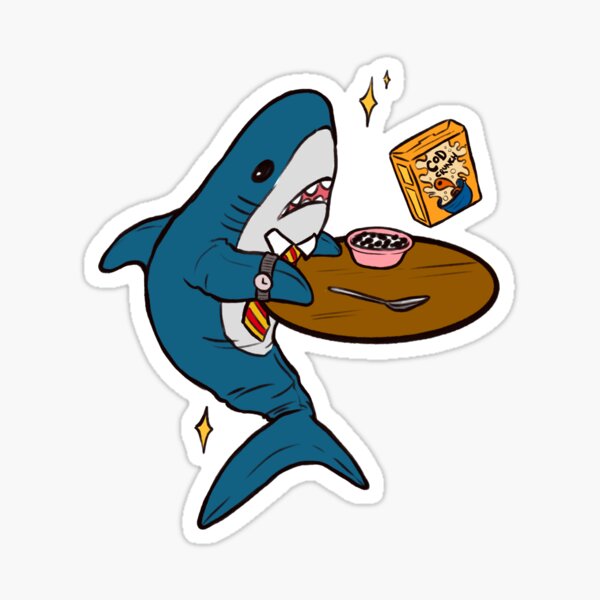 Item preview, breakfast shark designed and sold by dankld.
